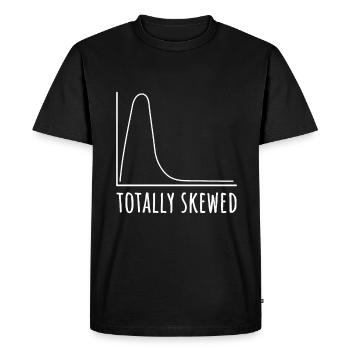 Totalement biaisé Une psychologie des statistiques mathématiques drôles - T-shirt Premium bio Homme - noir - Devant - Nico (187cm)