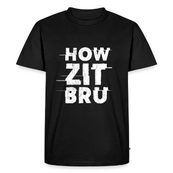 South African Howzit Bru Gift 4 Papa Maman Fils - T-shirt Premium bio Homme - noir - Devant - Nico (187cm)