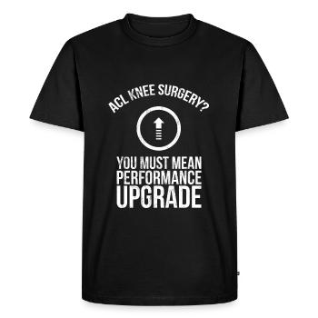 Chirurgie du genou de déchirure d'acl drôle de motivation - T-shirt Premium bio Homme - noir - Devant - Nico (187cm)