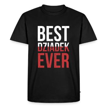Men'S Best Dziadek Ever! Polish Grandfather - Men's Premium Organic T-Shirt - black - Front - Nico (187cm)