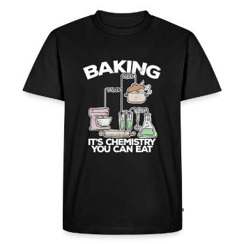 Baking It'S Chemistry You Can Eat Funny Bake - Men's Premium Organic T-Shirt - black - Front - Nico (187cm)