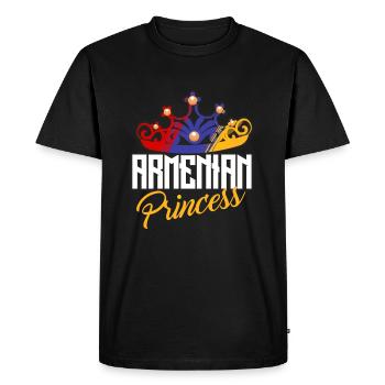 Conception du drapeau national de la princesse arménienne Tiara - T-shirt Premium bio Homme - noir - Devant - Nico (187cm)