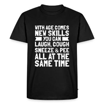 Idée cadeau drôle 60e anniversaire Gag drôle 60 ans - T-shirt Premium bio Homme - noir - Devant - Nico (187cm)