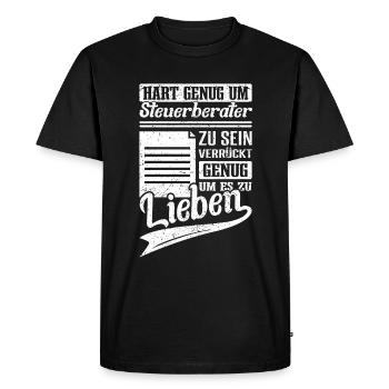 Steuerberater Finanzamt Steuerrecht Steuerberater - Männer Premium Bio T-Shirt - Schwarz - Vorne - Nico (187cm)