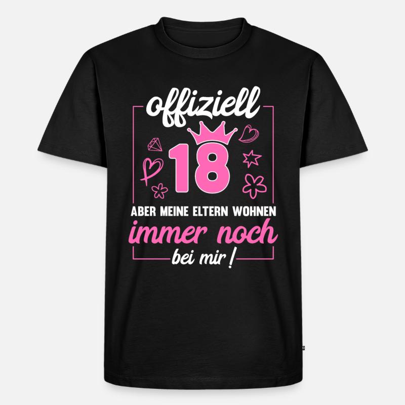 18.Geburtstag - Männer Premium Bio T-Shirt - Schwarz