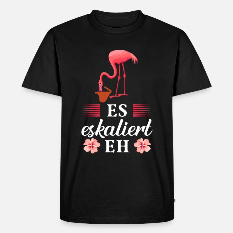 Es eskaliert EH - Männer Premium Bio T-Shirt - Schwarz