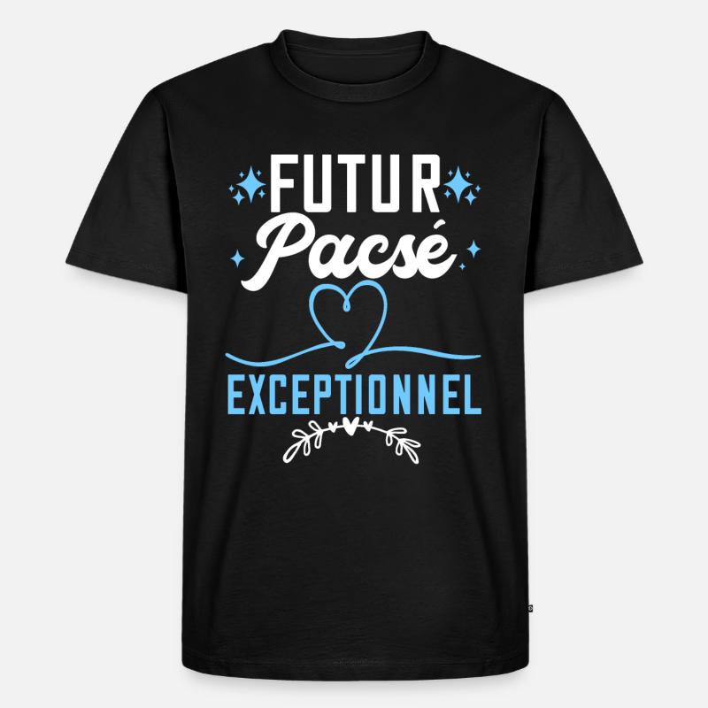 Futur Pacsé Exceptionnel - T-shirt Premium bio Homme - noir