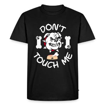 Ne me touche pas! - T-shirt Premium bio Homme - noir - Devant - Nico (187cm)