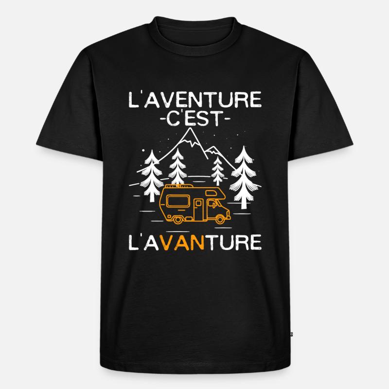 L'aventure c'est l'avanture - T-shirt Premium bio Homme - noir