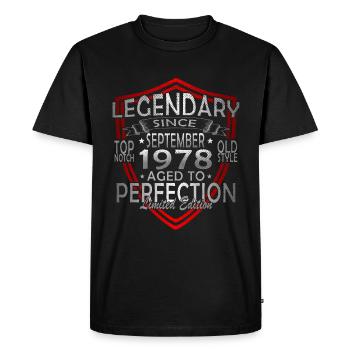 september 1978 anniversary september 1978 september - Men's Premium Organic T-Shirt - black - Front - Nico (187cm)