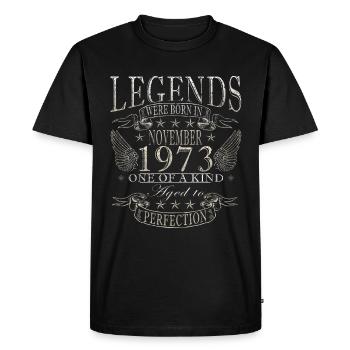 november 1973 anniversary november 1973 november - Men's Premium Organic T-Shirt - black - Front - Nico (187cm)