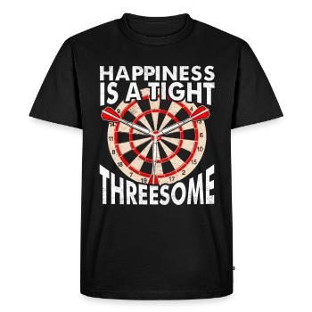 Darts Dart Player Dart Funny Dart Saying - Men's Premium Organic T-Shirt - black - Front - Nico (187cm)
