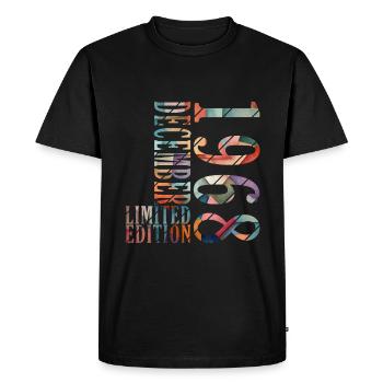 55th birthday born December 1968 Original 196 - Men's Premium Organic T-Shirt - black - Front - Nico (187cm)