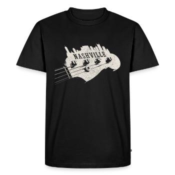 Nashville Tennessee Country Music - Men's Premium Organic T-Shirt - black - Front - Nico (187cm)