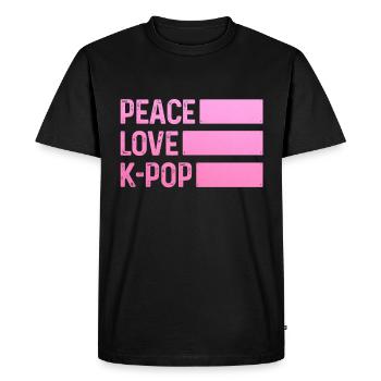 K-Pop Fan cadeau musique pop coréenne - T-shirt Premium bio Homme - noir - Devant - Nico (187cm)
