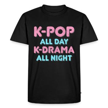 K-Pop K-Drama Fan cadeau - T-shirt Premium bio Homme - noir - Devant - Nico (187cm)