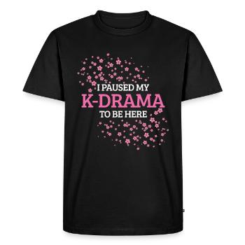 K-Drama K-Pop Fan cadeau coréen - T-shirt Premium bio Homme - noir - Devant - Nico (187cm)
