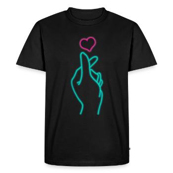 K-Pop Fan cadeau musique pop coréenne - T-shirt Premium bio Homme - noir - Devant - Nico (187cm)