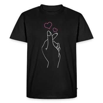 K-Pop Fan cadeau musique pop coréenne - T-shirt Premium bio Homme - noir - Devant - Nico (187cm)
