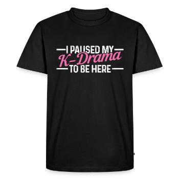 K-Drama Corée Drôle Fan De K-Pop - T-shirt Premium bio Homme - noir - Devant - Nico (187cm)