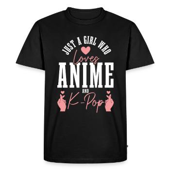 K-Pop Fan cadeau musique pop coréenne - T-shirt Premium bio Homme - noir - Devant - Nico (187cm)