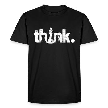 Chess Chess Player Gift - Men's Premium Organic T-Shirt - black - Front - Nico (187cm)