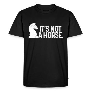 Chess Chess Player Gift - Men's Premium Organic T-Shirt - black - Front - Nico (187cm)