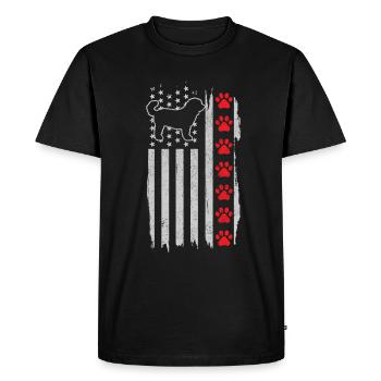 Cadeau Goldendoodle Dog America - T-shirt Premium bio Homme - noir - Devant - Nico (187cm)