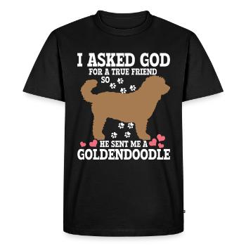 Goldendoodle chien le cadeau Dood - T-shirt Premium bio Homme - noir - Devant - Nico (187cm)