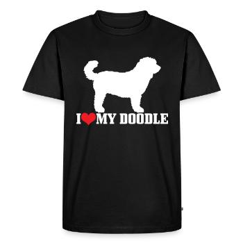Goldendoodle chien le cadeau Dood - T-shirt Premium bio Homme - noir - Devant - Nico (187cm)