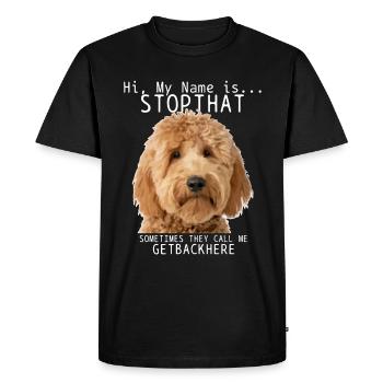 Goldendoodle chien drôle cadeau - T-shirt Premium bio Homme - noir - Devant - Nico (187cm)