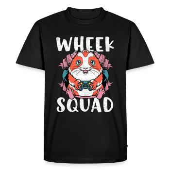 Cochon d’Inde Squad Drôle Wheek Pet - T-shirt Premium bio Homme - noir - Devant - Nico (187cm)