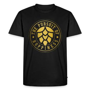 Bière artisanale maître brasseur houblon cadeau - T-shirt Premium bio Homme - noir - Devant - Nico (187cm)