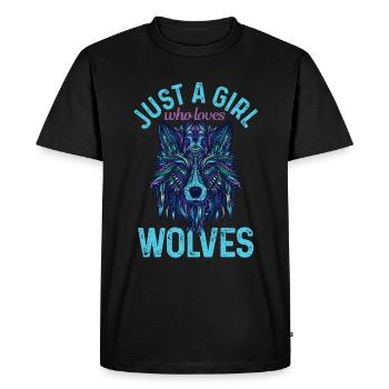Cadeau de loup - T-shirt Premium bio Homme - noir - Devant - Nico (187cm)