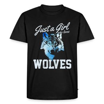 Cadeau de loup - T-shirt Premium bio Homme - noir - Devant - Nico (187cm)