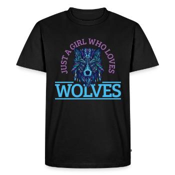 Cadeau de loup - T-shirt Premium bio Homme - noir - Devant - Nico (187cm)