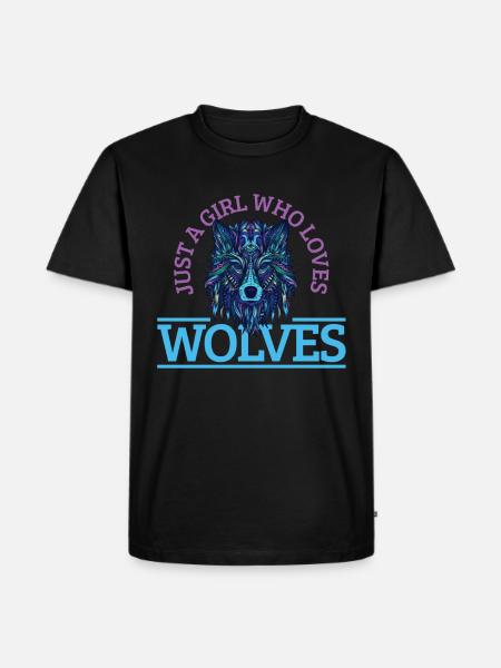 Cadeau de loup - T-shirt Premium bio Homme - noir