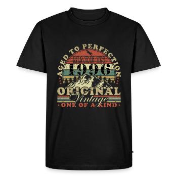 1996 - Born in 1996 - Men's Premium Organic T-Shirt - black - Front - Nico (187cm)