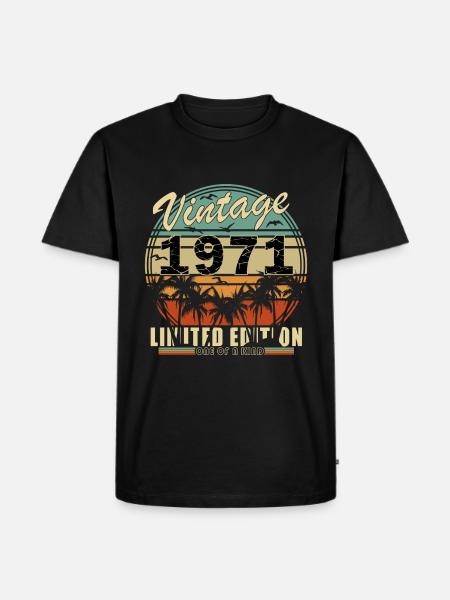 1971 - Fantastic since 1971 - Born 1971 - Men's Premium Organic T-Shirt - black