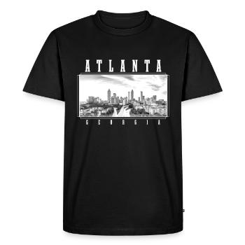 Atlanta, Géorgie - T-shirt Premium bio Homme - noir - Devant - Nico (187cm)