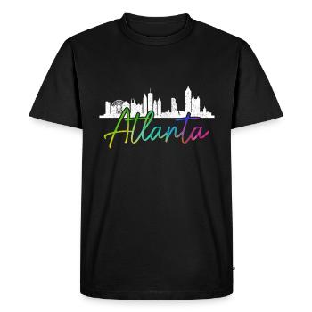 Atlanta, Géorgie - T-shirt Premium bio Homme - noir - Devant - Nico (187cm)