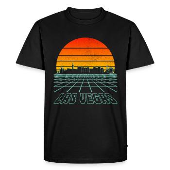 Las Vegas Nevada Souvenir Gift - Men's Premium Organic T-Shirt - black - Front - Nico (187cm)