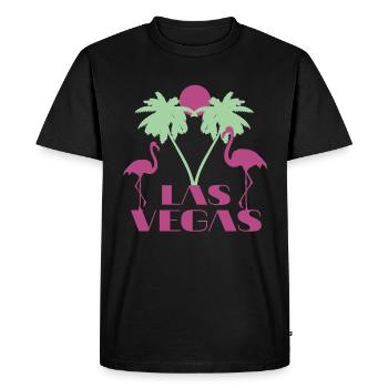 Las Vegas Nevada Souvenir Gift - Men's Premium Organic T-Shirt - black - Front - Nico (187cm)