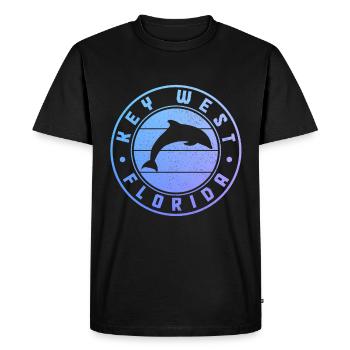 Key West Florida Souvenir États-Unis - T-shirt Premium bio Homme - noir - Devant - Nico (187cm)