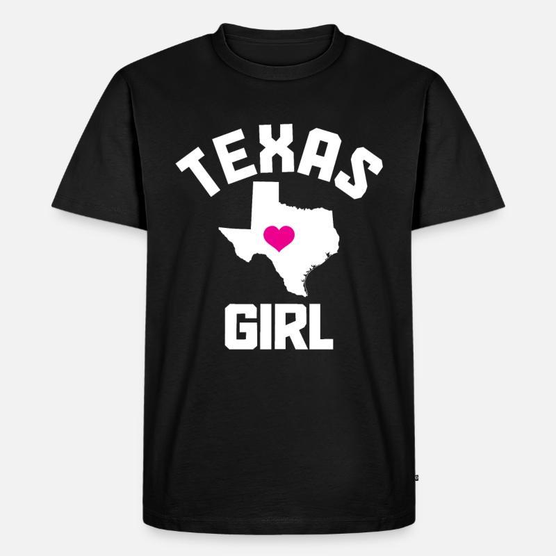 Texas - Männer Premium Bio T-Shirt - Schwarz