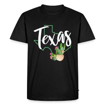 Texas - T-shirt Premium bio Homme - noir - Devant - Nico (187cm)