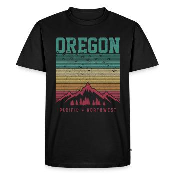 Oregon - T-shirt Premium bio Homme - noir - Devant - Nico (187cm)