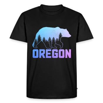 Oregon - T-shirt Premium bio Homme - noir - Devant - Nico (187cm)