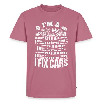 Tuning Car Lovers Repair Cars Mechanic D - Men's Premium Organic T-Shirt - mauve - Front - Nico (187cm)