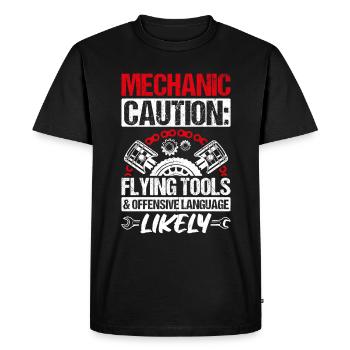 Mécanicien Tuning Tuner Passionné de voiture Papa Geschen - T-shirt Premium bio Homme - noir - Devant - Nico (187cm)